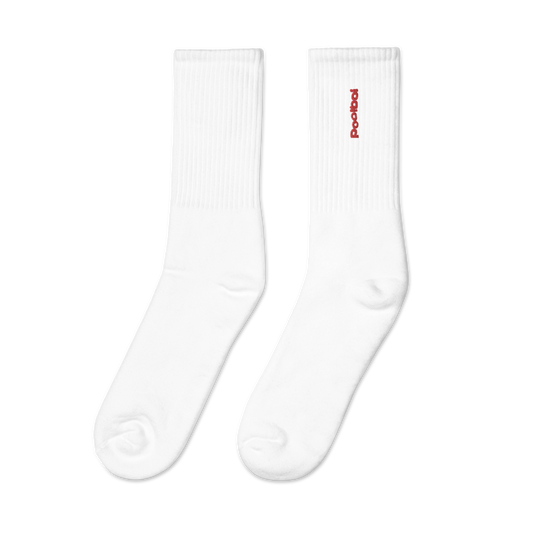 "poolboi" WHITE SOCKS