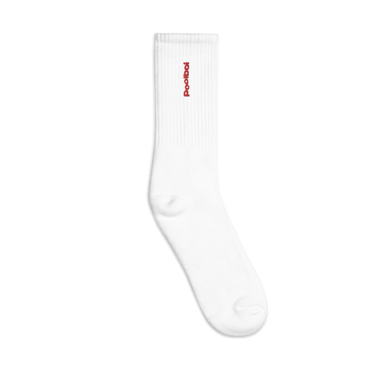 "poolboi" WHITE SOCKS